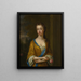 Porträtt av hertiginna av Newcastle - Sir Godfrey Kneller — inramlat konstverk på väggen