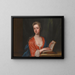 Portrait of Lady Elizabeth Bruce - Sir Godfrey Kneller — inramlat konstverk på väggen
