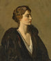En dam i svart - Sir John Lavery — vy av konstverket