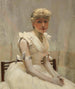 Portrait av en ung kvinna - Sir John Lavery — vy av konstverket