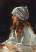 konstnärens dotters porträtt Alice - Sir John Lavery — vy av konstverket