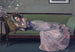 Le Canapé vert - Sir John Lavery — vy av konstverket
