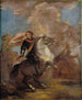En officer på hästryggen - Sir Joshua Reynolds — vy av konstverket