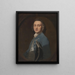 En okänd man - Sir Joshua Reynolds — inramlat konstverk på väggen