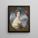 porträtt av Sophia, fru Edward Southwell, senare Lady De Clifford - Sir Joshua Reynolds — inramlat konstverk på väggen