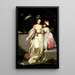 Mme Jelf Powis och hennes dotter - Sir Joshua Reynolds — inramlat konstverk på väggen