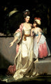 Mme Jelf Powis och hennes dotter - Sir Joshua Reynolds — vy av konstverket