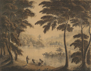 Vue de Stourhead - Sir Richard Hoare — vy av konstverket