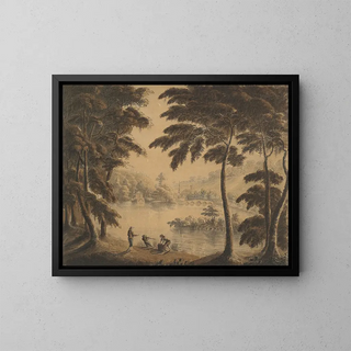 Vue de Stourhead - Sir Richard Hoare — inramlat konstverk på väggen