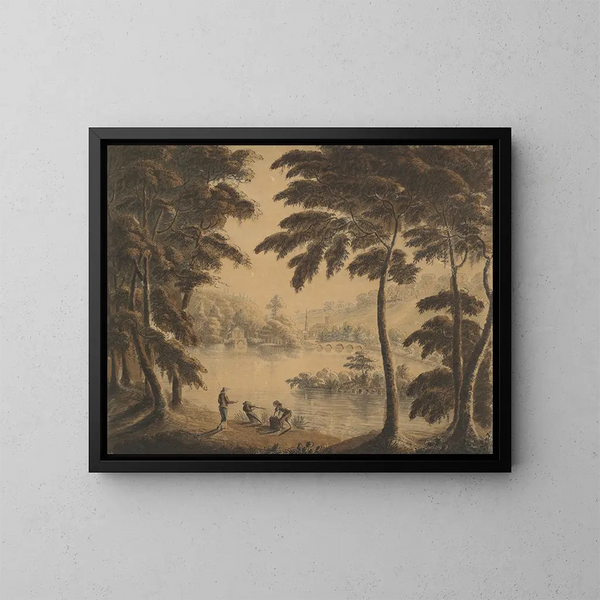 Vue de Stourhead - Sir Richard Hoare — inramlat konstverk på väggen