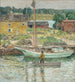 Sloop à huîtres Cos Cob - Childe Hassam — vy av konstverket
