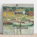 Reproduktion av målningen Sloop à huîtres, Cos Cob - Childe Hassam