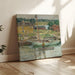 Reproduktion av målningen Sloop à huîtres, Cos Cob - Childe Hassam