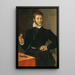Portrait d'un orfèvre - Sofonisba Anguissola — inramlat konstverk på väggen