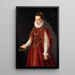 Portrait av en ung dam - Sofonisba Anguissola — inramlat konstverk på väggen