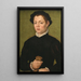 Ung man - Sofonisba Anguissola — inramlat konstverk på väggen