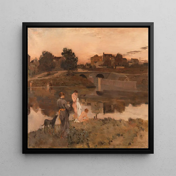 Jean Charles Cazin - Evening in Auvers.webp