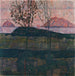 Solnedgång - Egon Schiele — vy av konstverket