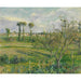 Reproduktion av målningen Solnedgång över Valhermeil, Auvers-sur-Oise - Camille Pissarro