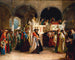 La fête de la réjouissance de la Loi à la synagogue de Livourne en Italie - Solomon Alexander Hart — vy av konstverket