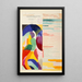 La prose du Transsibérien et de la petite Jehanne de France - Sonia Delaunay — inramlat konstverk på väggen