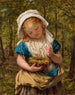 porträtt av en ung flicka - Sophie Anderson — vy av konstverket