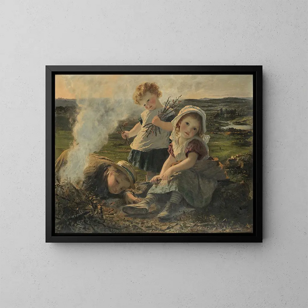 Le Bûcher - Sophie Anderson — inramlat konstverk på väggen