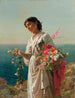 La Fille aux fleurs Capri - Sophie Anderson — vy av konstverket