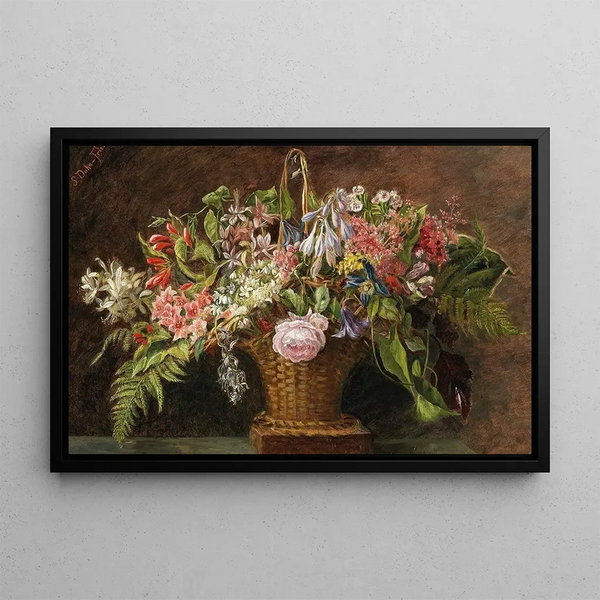 Sophie DahnFries - A Basket with Alpine Flowers.webp