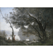Reproduktion av målningen Souvenir de Mortefontaine av Jean-Baptiste-Camille Corot