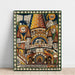 Reproduktion av målningen St. Vinzentz-Münster, i Bern - Adolf Wölfli