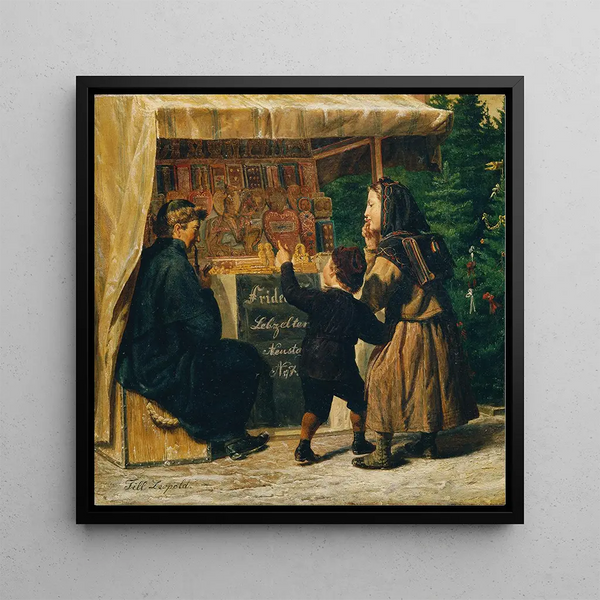 Stand de Lebzelter au marché de Noël - Leopold Till