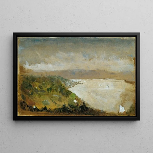 Vue de la rivière Hudson depuis les Catskills - Stanford White — inramlat konstverk på väggen