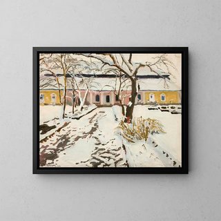 Stanisaw Kamocki - ManorHouse at Modlnica in Winter.webp