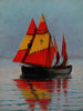 Båtar på havet - Stanisław Witkiewicz — vy av konstverket