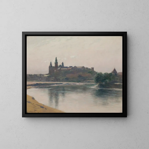 Wawel på Vistula-sidan - Stanisław Witkiewicz — inramlat konstverk på väggen