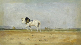 Stanislas Lpine - A Plow Horse in a Field.webp