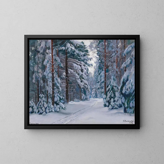 Stanislaw Zukowski - Verschneiter Waldweg.webp