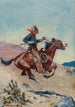 Cavalier du Pony Express - Stanley Llewellyn Wood — vy av konstverket