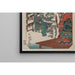 Reproduktion av målningen Station d'Odawara; Minamoto Yoritomo besöker Ito Nyudos dotter - Utagawa Kuniyoshi