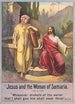 Jesus och Samariegumman - Stecher Litho Co — vy av konstverket