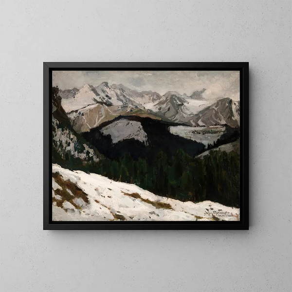 Dégel dans les montagnes Tatras - Stefan Filipkiewicz — inramlat konstverk på väggen
