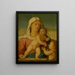 La Vierge à l'Enfant avec saint Jean-Baptiste av Stefano Cernotto — inramlat konstverk på väggen