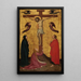 La Crucifixion - Stefano da Verona — inramlat konstverk på väggen