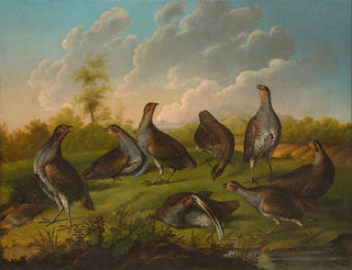 Stephen Elmer - Covey Of Partridges In A Landscape.webp