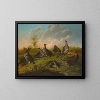 Stephen Elmer - Covey Of Partridges In A Landscape.webp