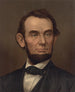 porträtt i helfigur av Abraham Lincoln med skägg - Strobridge Co Lith — vy av konstverket