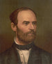 Porträtt i profil av William T. Sherman i målning - Strobridge Co Lith — vy av konstverket