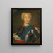 Portrait of Prince Charles Edward Stuart - Antonio David's Atelier — inramlat konstverk på väggen
