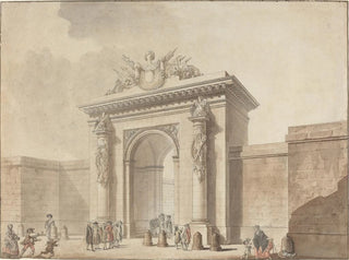 Portail de l'Hôtel d'Uzes, rue Montmartre, Paris - Atelier de Claude Nicolas Ledoux — vy av konstverket